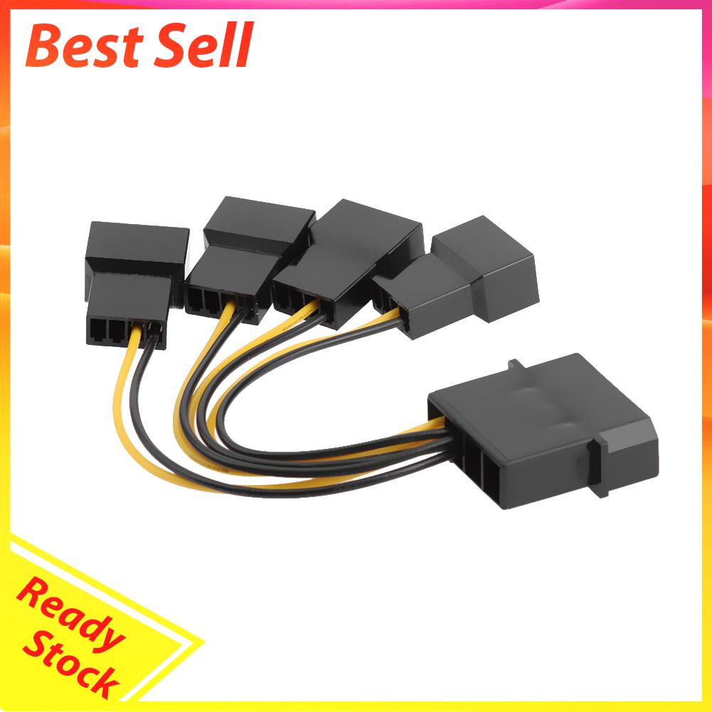 Kabel Power Splitter D-Port 3pin 1 Ke 4 Arah Untuk Kipas Pendingin Cpu Pc