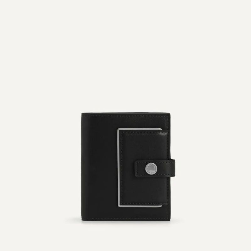 PDRO Monochrome Bi-Fold Leather Wallet