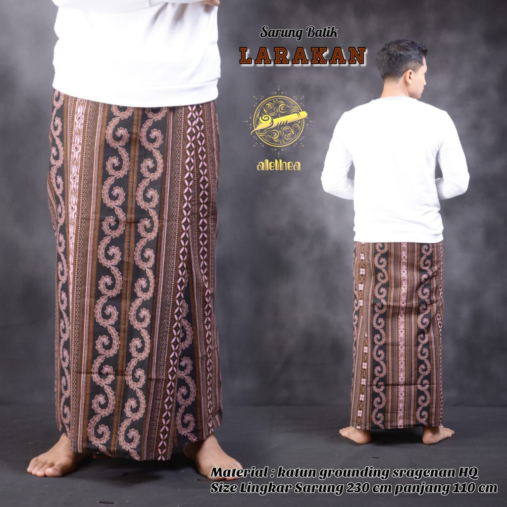 LARAKAN Sarung Batik Pria Alethea