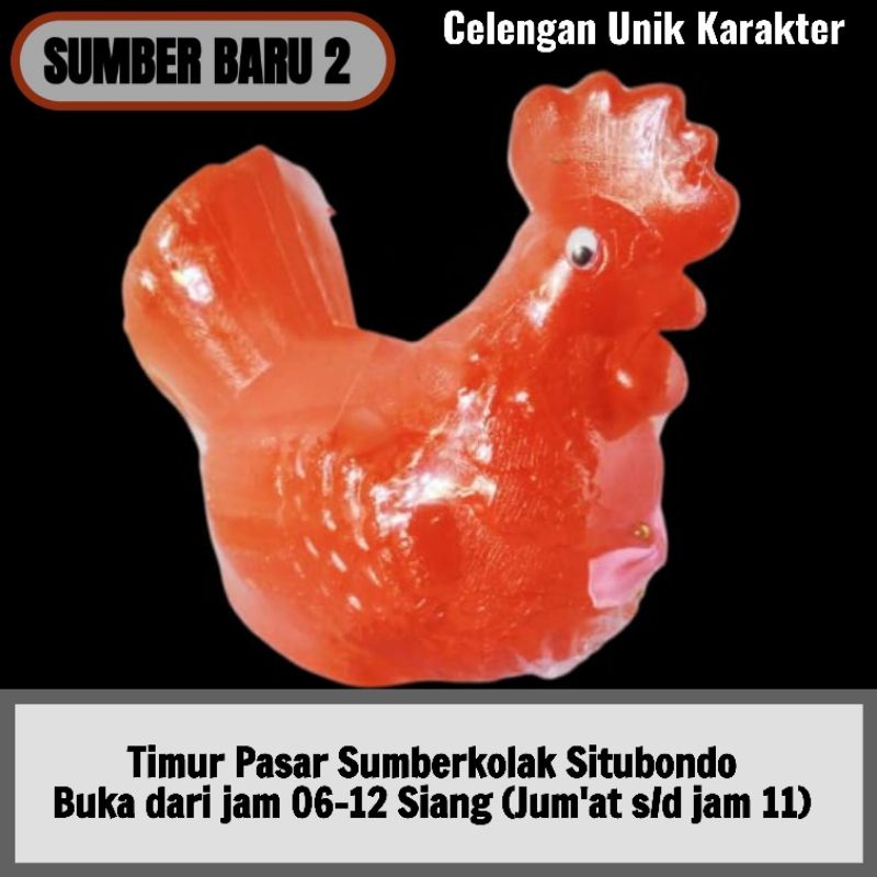 Celengan Plastik Unik Karakter-Ayam Warna