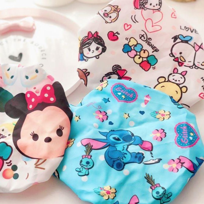 Beauty! Shower Cap Disney - Shower Cap dengan bentuk Disney yang lucu