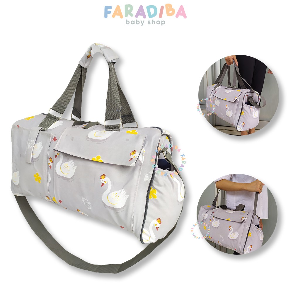 Diaper Bag Tas Perlengkapan Bayi Multifungsi / Caddy Baby Bag Multipurpose / Diapers Pampers Ibu Bus