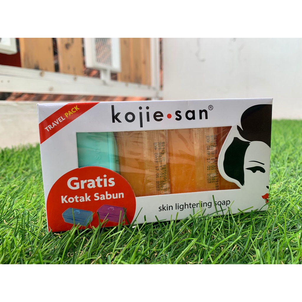 Kojiesan Travel Pack Acid Soap 20gr X 6 Pcs Free Tempat Sabun / Paket Hemat Sabun Kojie San / Kojie San Spesial Edition Travel Pack / Paket Kojie Acid 6 Pcs X 20gr / Sabun Acid Kojie San / Kojie San Acid / Sabun Memutih Wajah dan Tubuh / Sabun Batang