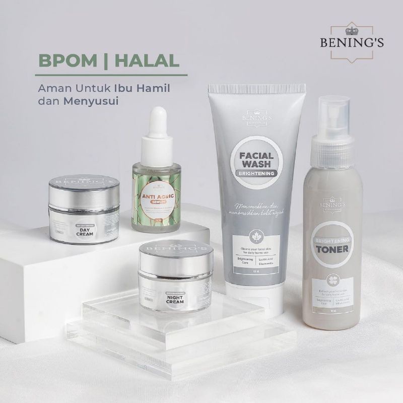 BENINGS SKINCARE DR OKY PRATAMA PAKET BRIGHTENING DENGAN SERUM | BENING SKINCARE | BENING CLINIC | BENINGS CLINIC-BRIGHT + ANTI AGING