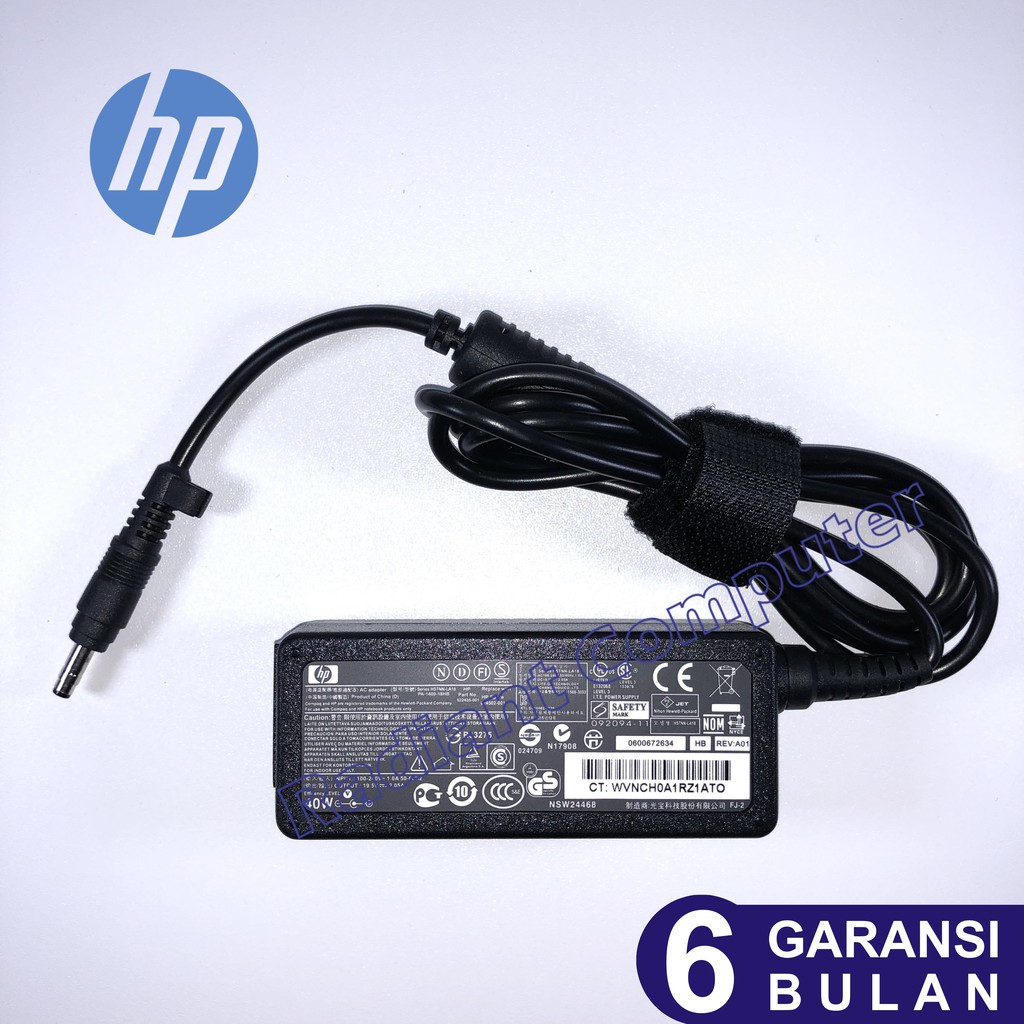 Adaptor Charger Original HP Mini 110-3000 110-3015 110-3018 19.5V 2.05A