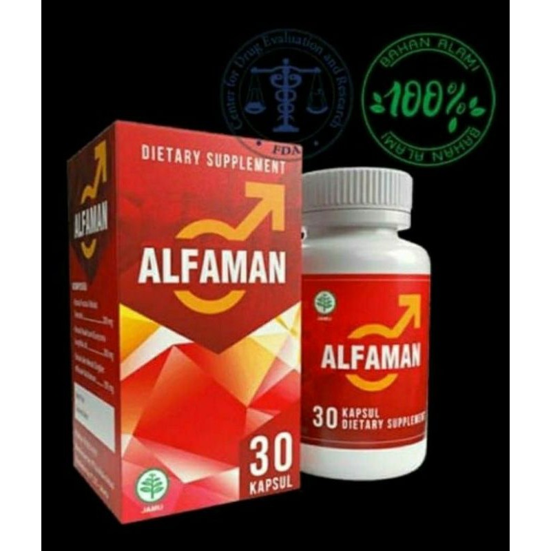 ALFAMAN Kapsul Original Herbal Asli Atasi Masalah Pria Suplement