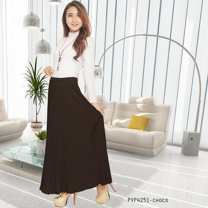 Stok Terbatas!! Pleated Long Skirts / Rok Panjang Lipit  / Rok Lipit