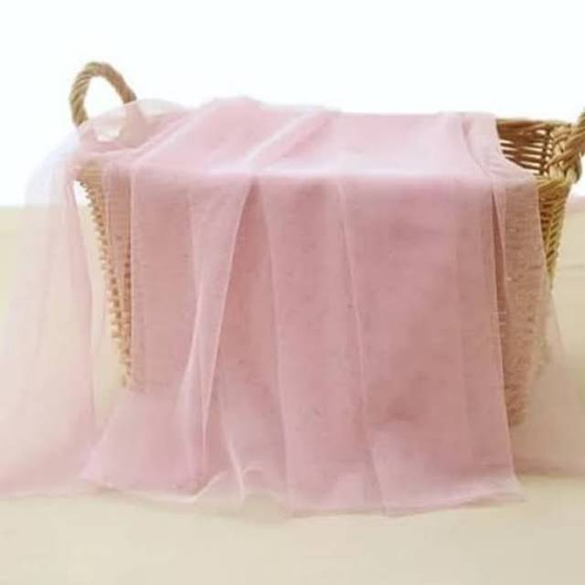 Kain Tile Polos Halus [Soft Tulle 58&quot;] Grade A Original