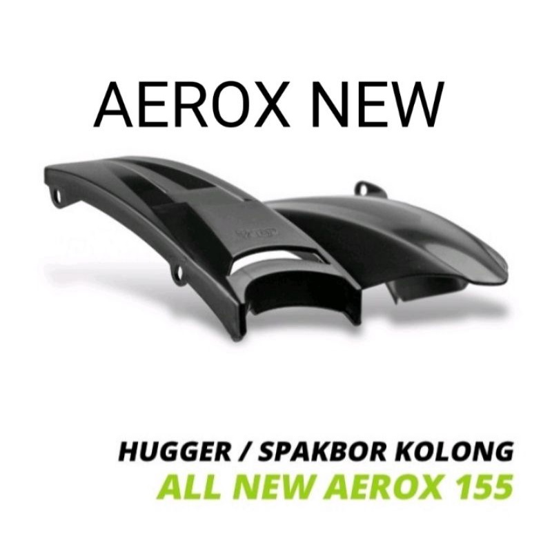 Hugger Spakbor Kolong Yamaha Aerox new-pnp 2020/2021 Aksesoris Variasi Aerox - new -BLACK-PNP