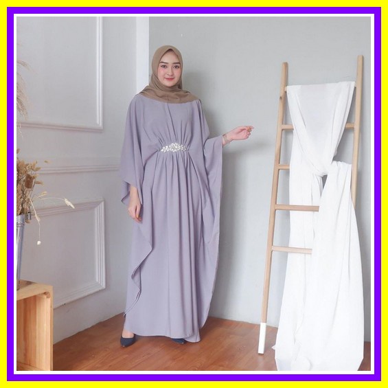 Kaftan Wanita Terbaru 2022 Mewah Cantik Modern Murah Terusan Dres Gmis Games Muslimah Kaftn Fashion 