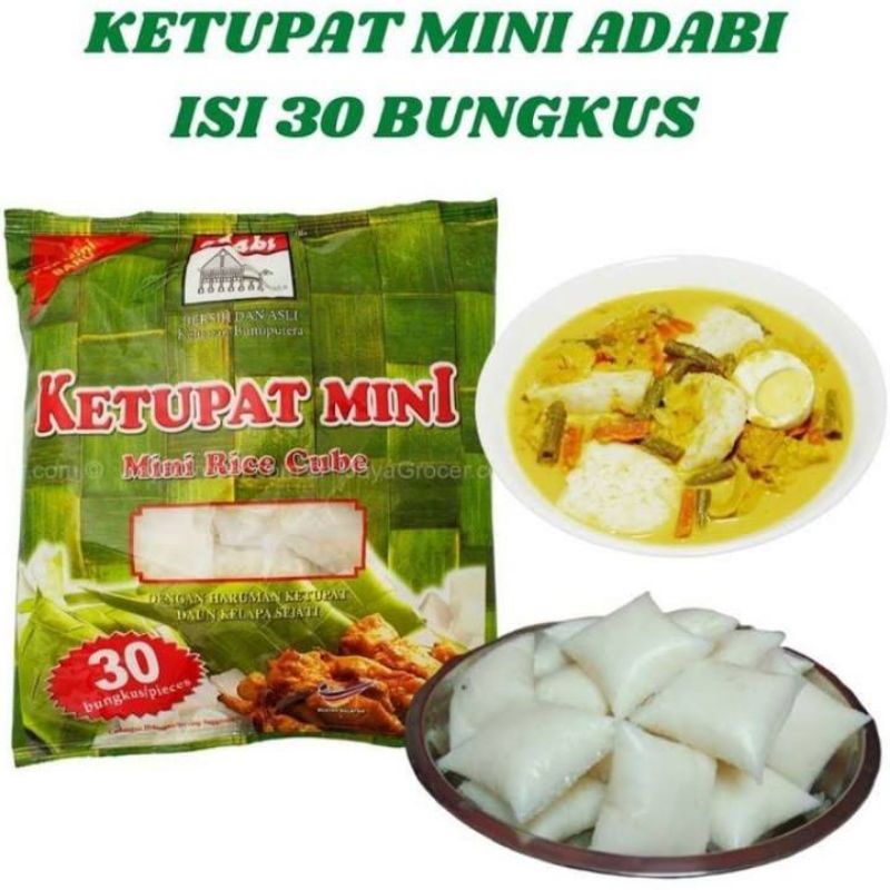 

Ketupat Mini Adabi isi 30 bungkus