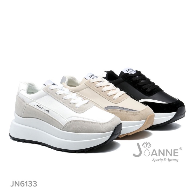 RESTOCK!! JOANNE Highsole Sporty Sneakers Shoes JN6133 [ORIGINAL BRAND]