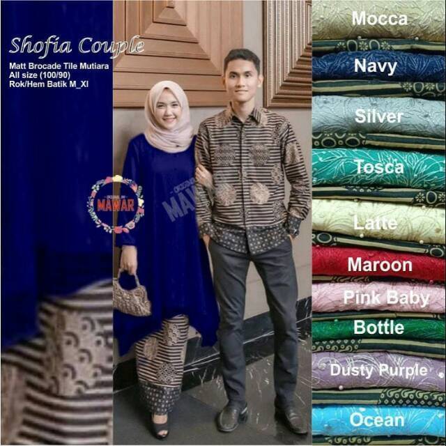 SHOPASHOP SOLO Shofia couple atasan brukat baju  muslim  