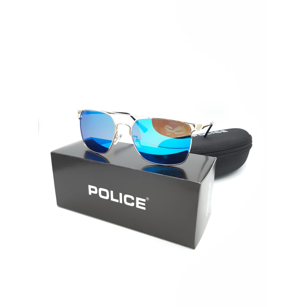 Sunglass - Fashion Pria - Kacamata Hitam Pria - Kacamata Hitam Pria Police A8319 Lensa Anti UV