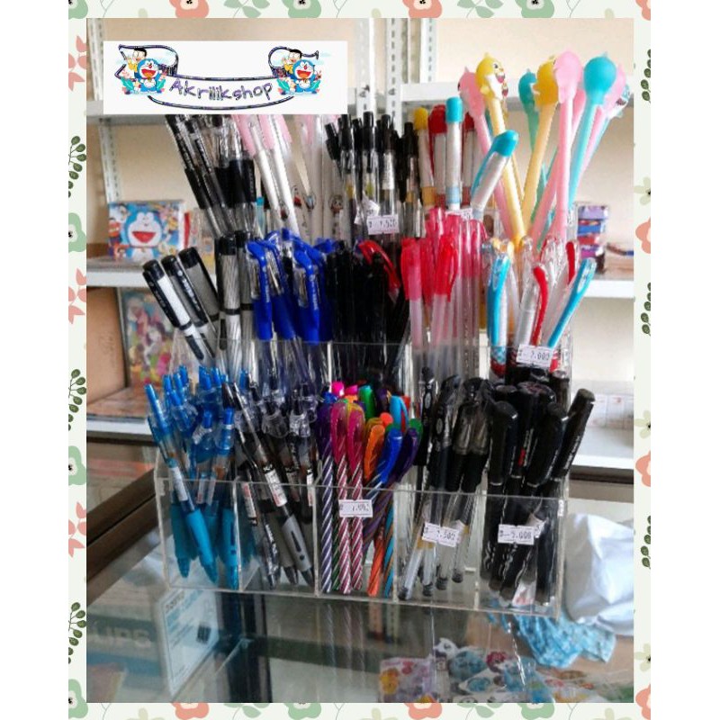 

Akrilik tempat Pulpen atau ballpoint 3 Tingkat
