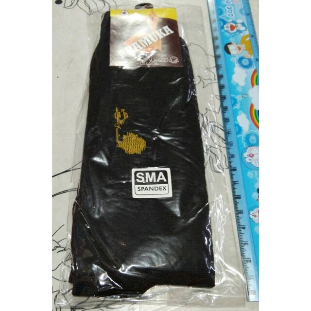 Kaos kaki sekolah pramuka hitam lambang murah ptk coklat cowok cewek sma