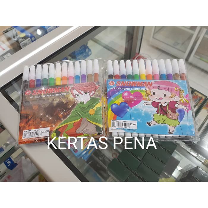 

SPIDOL WARNA / PENCIL MARKER - SNOWMAN