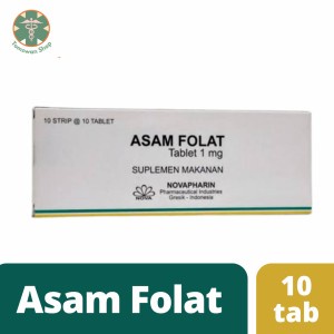 ASAM FOLAT 1 MG 10 TABLET NOVAPHARIN