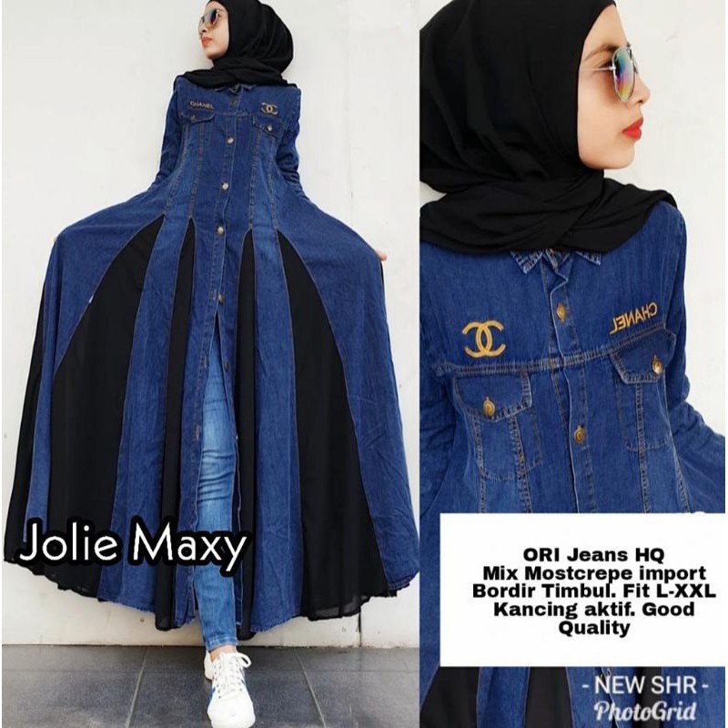 TERMURAH DRESS JOLIE MAXY JEANS | DRESS PREMIUM