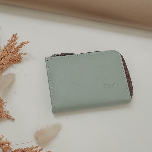 Shoeka - Dompet wanita kulit asli - Dompet Wanita Kecil - Mily Series-Mint