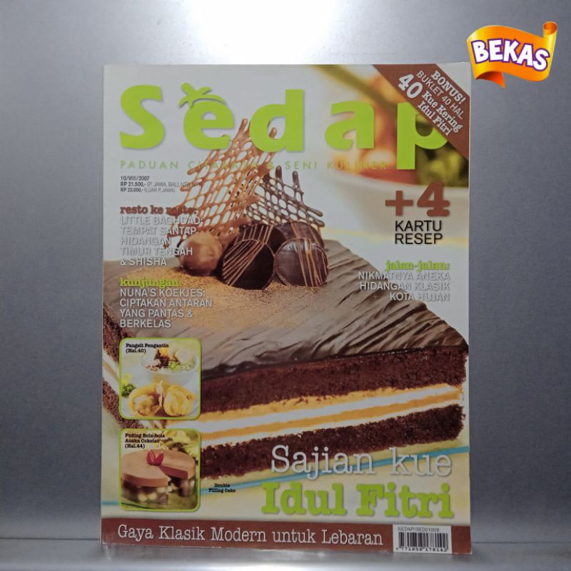 Majalah Kuliner SEDAP Edisi 10 - 2007 - Lengkap Bonus