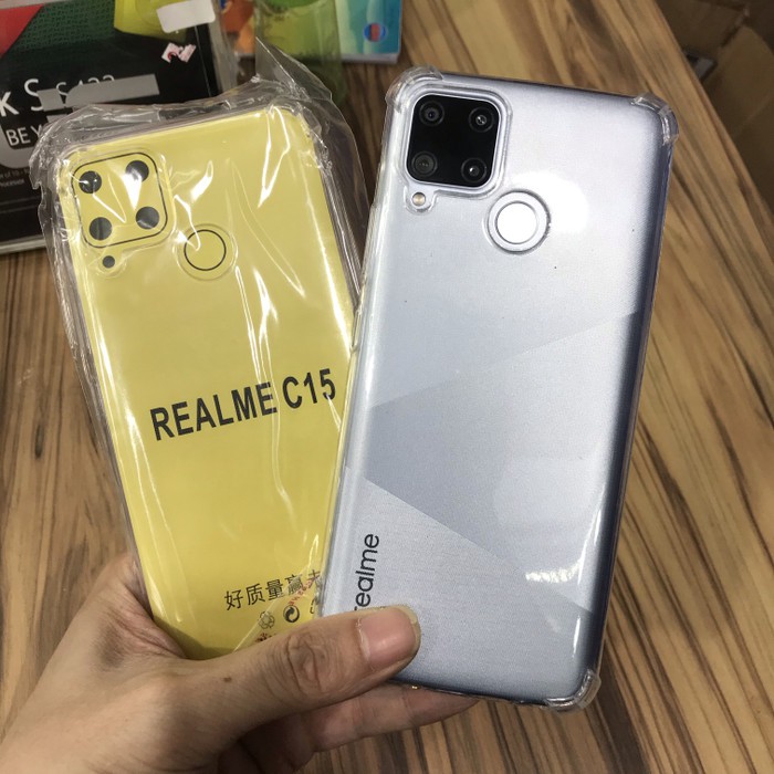 SOFT CASE SILIKONE ANTI CRACK BENING REALME C15 HARGA GROSIR