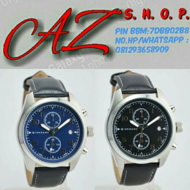 Jam Tangan Pria Giordano 1683 Leather ( Kulit ) Original Murah