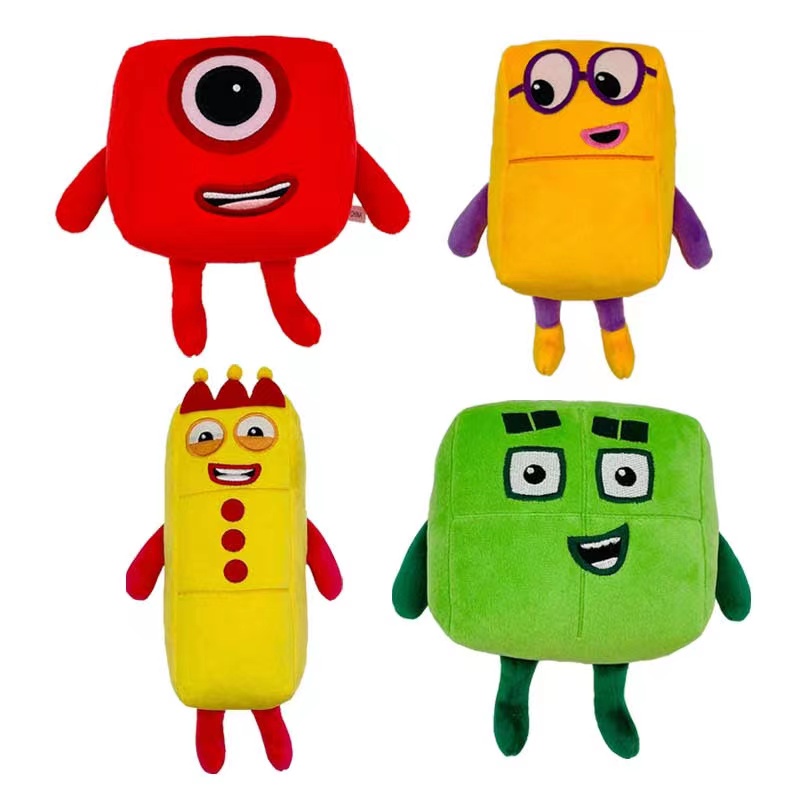 Mainan Boneka Plush Bentuk Angka Warna-Warni Untuk Anak