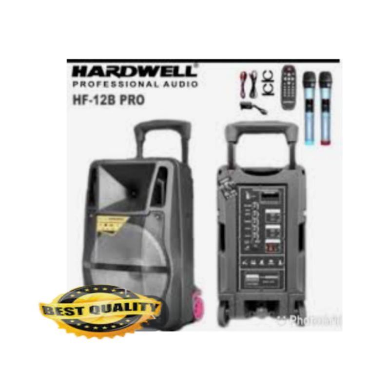 Speaker porteble Hardwell HF 12B PRO, speaker 12 inch garansi resmi hardwell