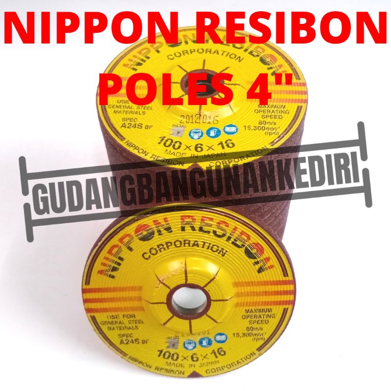 batu gerinda nippon resibon poles 4&quot;