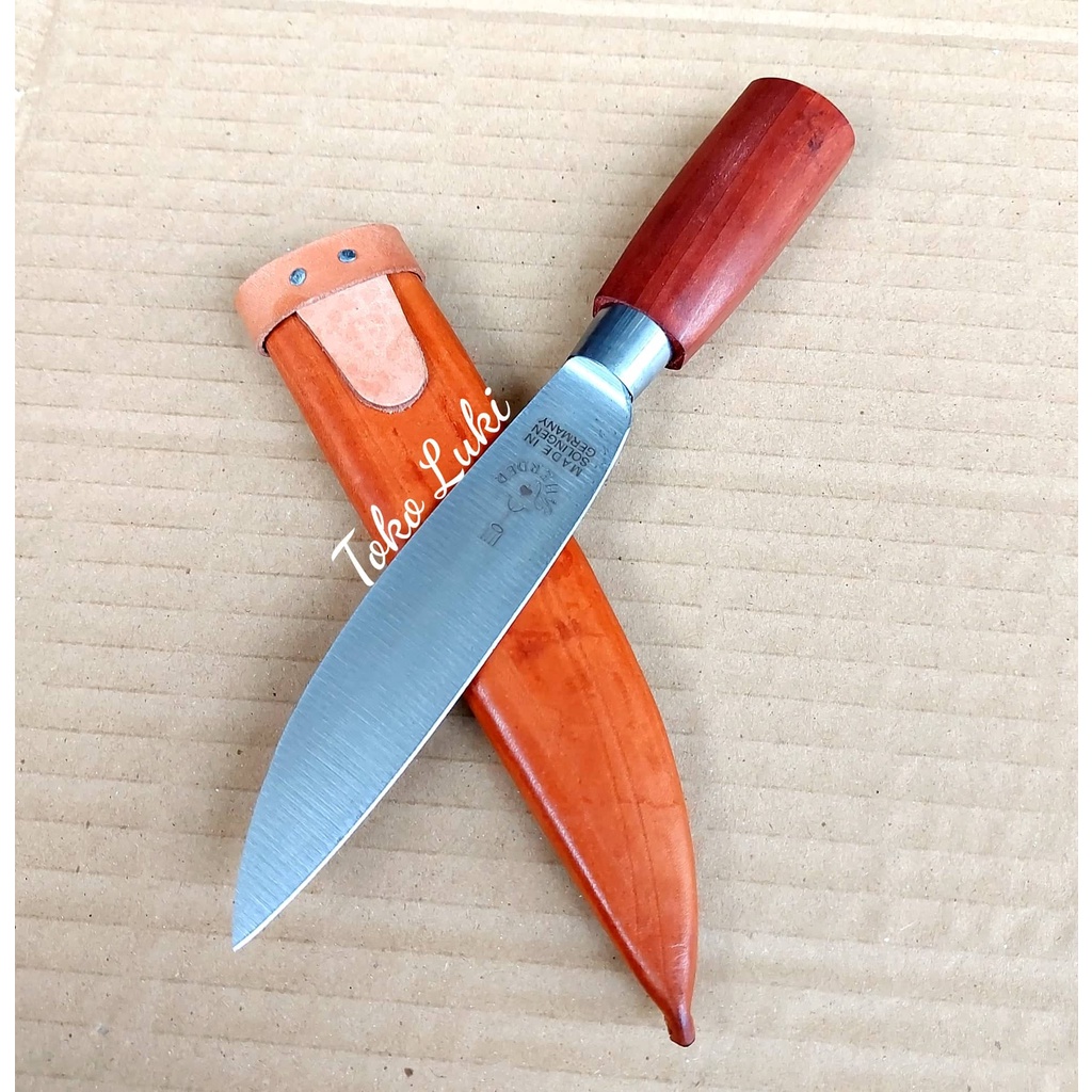 Pisau Cap Garpu Potong Daging Seset Kulit Herder Solingen Germany 5&quot;