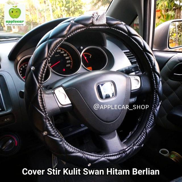 Cover stir/Sarung setir Mobil Kulit SWAN Berlian