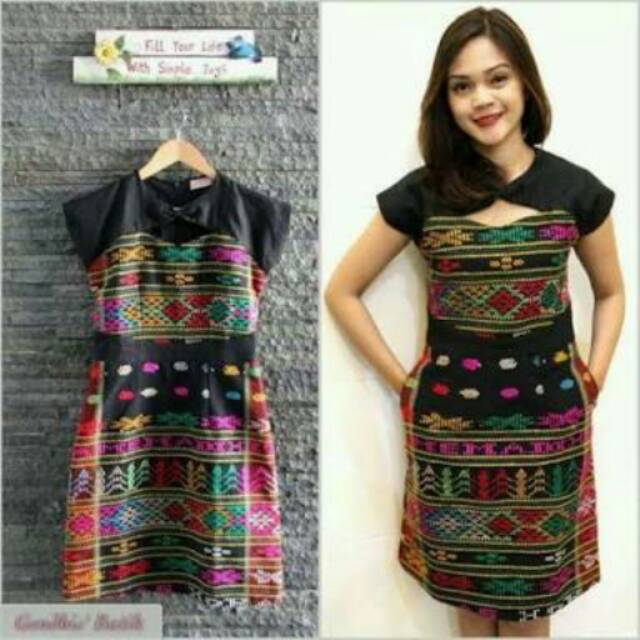  Dress  Baju  Tenun Ulos  PO Shopee Indonesia
