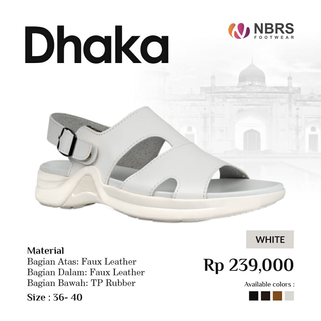 Nibras Footwear Dhaka Casual dan Simple yang Nyaman Dipakai Bahan Faux Leather by NBRS