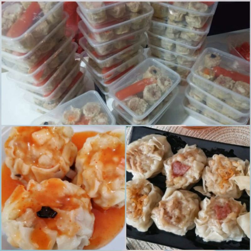 

Dimsum isi 10 pcs besar homemade tanpa pengawet Halal