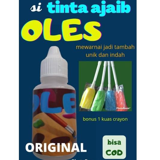 

(I9T1) ☆ Tinta Ajaib Oles Untuk Mewarnai Campur Crayon Beli 3 Bonus 1 Buah Kuas Crayon //Premium@product