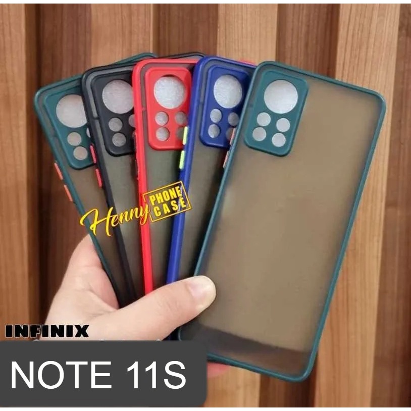 Bumper AERO CASE Infinix Note 11S 6.95 Inchi Premium Hardcase My Choice List Warna Matte