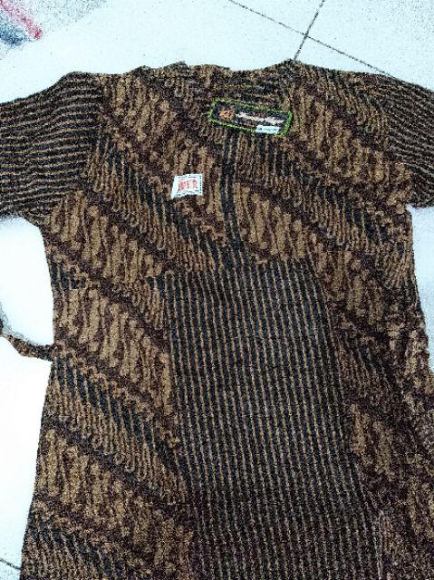 Yuli - Gamis Katun Ld 110 Cm Pb 135 Cm Batik Kencana Ungu(ku) Lebel Hitam(kuh)