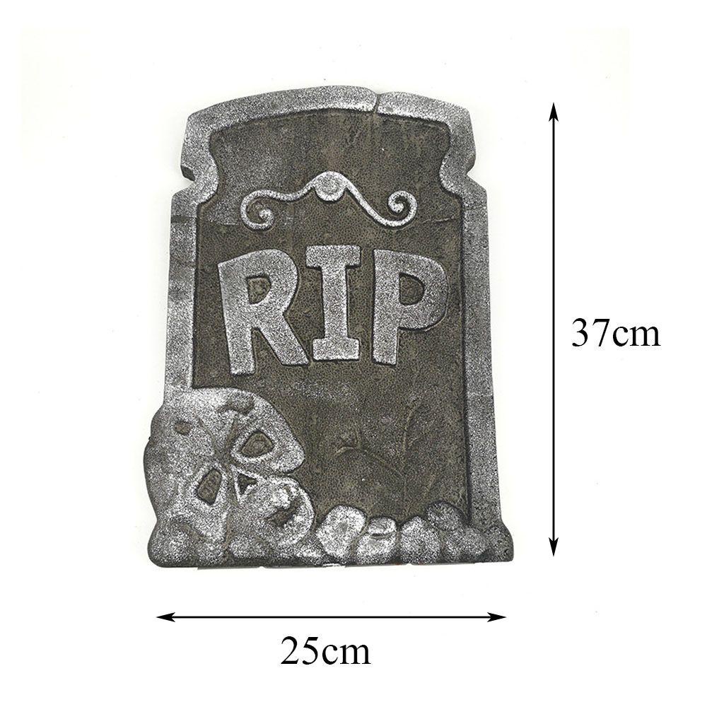 Properti Halloween Tombstone Bentuk Laba-Laba Bahan Foam