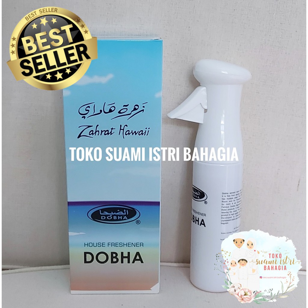 Pengharum Ruangan Zahrat Hawaii 250 ml Dobha Spray Air Bay Fresh