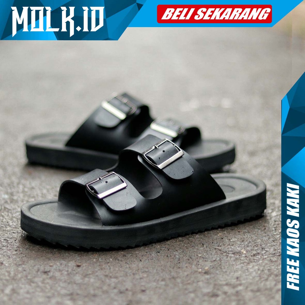 MOLK|Sandal Casual Pria Asli Original Fashion Simple 2021 Anti Slip Sendal Pria Keren Laki Laki