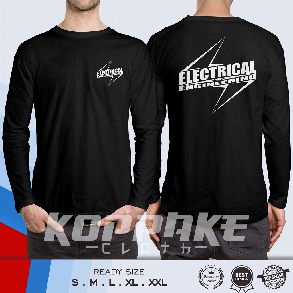 Kaos Teknik Listrik Electrical Engineering DB Lengan Panjang Baju Distro