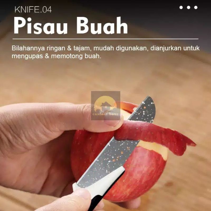 Kitchen Knife Set Premium Bahan Keramik Import Pisau Daging Pisau Buah Pisau set