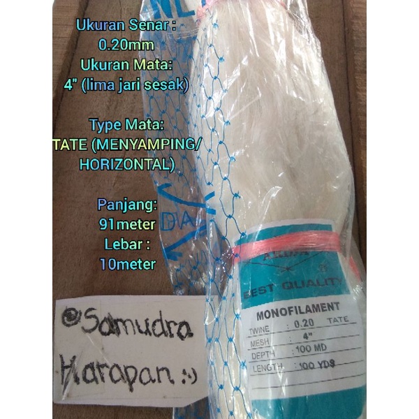 Jaring ARIDA 0.20 MS 4" 100x100 TATE