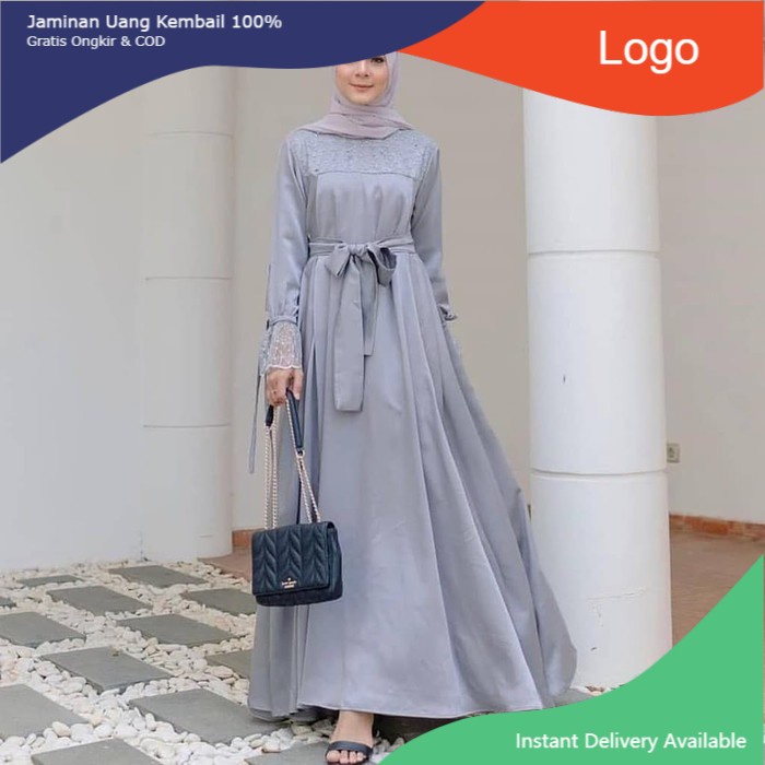 [ COD ] ZHIRANA DRESS l ZIHRANA MAXI FASHION MUSLIM TERBARU GAUN BRUKAT ZINARA TERMURAH