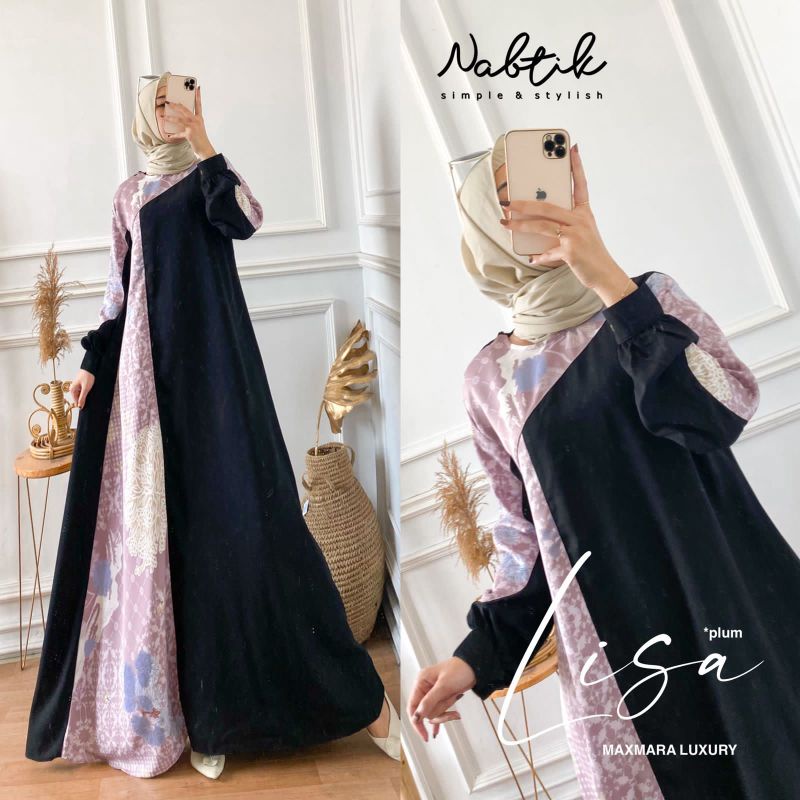 Lisa Arabian Abaya Gamis Wanita Original by Nabtik