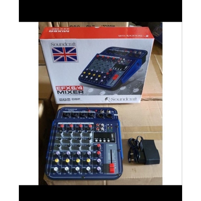 Mixer Audio Soundcraft efx6/4 efx 6/4 6CH mp3 usb bluetooth