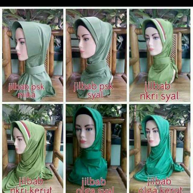 Macam - macam jilbab Persit & jilbab psr