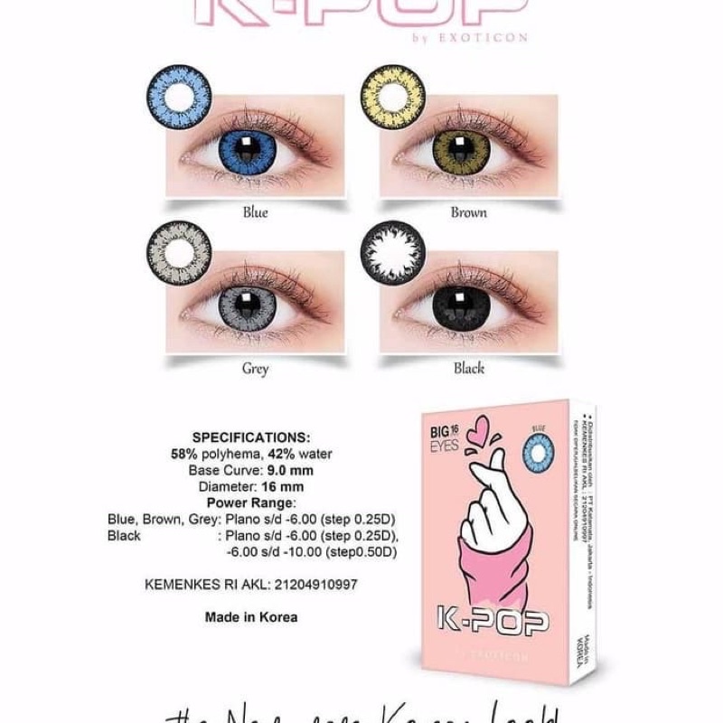 SOFTLENS X2 KPOP | SOFTLENS K-POP | diameter 16 free lencase