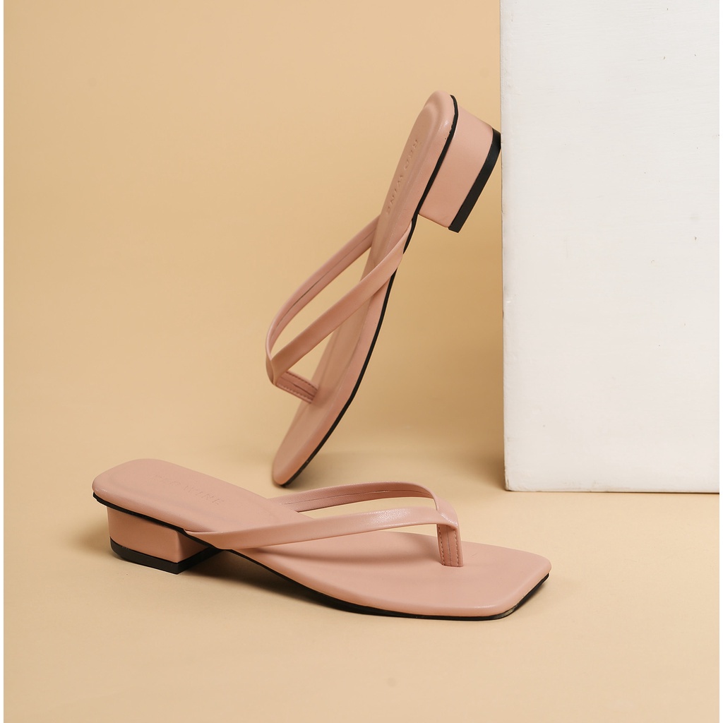 Red Wine HNR005 Milan Sandal Blok Heels wanita-7